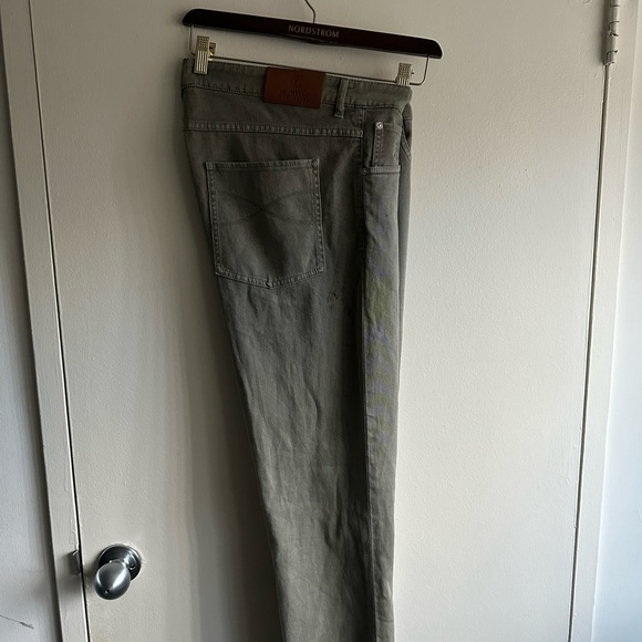 Brunello Cucinelli Olive Skinny Tapered Jeans - Picture 6 of 8